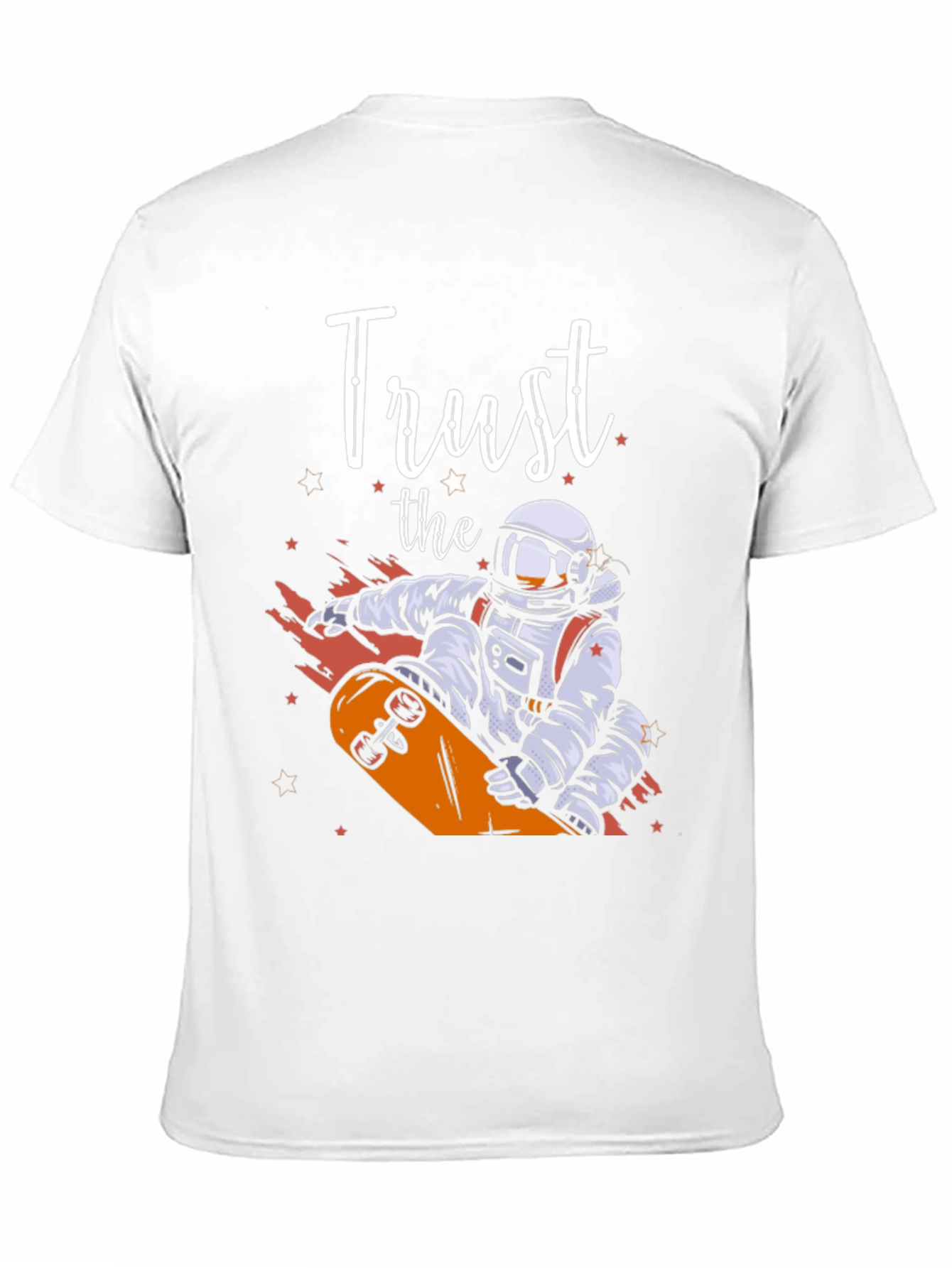 Trust The Astronaut Skateboarder Graphic Tee