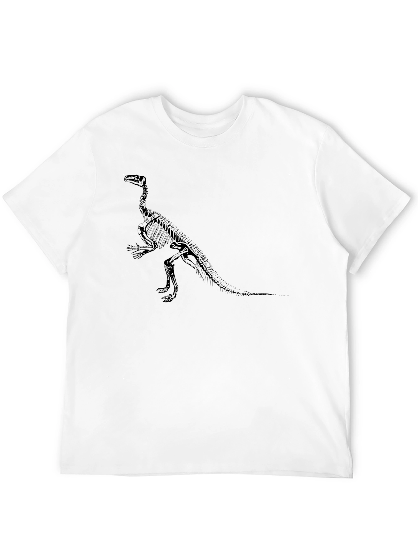 Dinosaur Skeleton Graphic Tee - Black