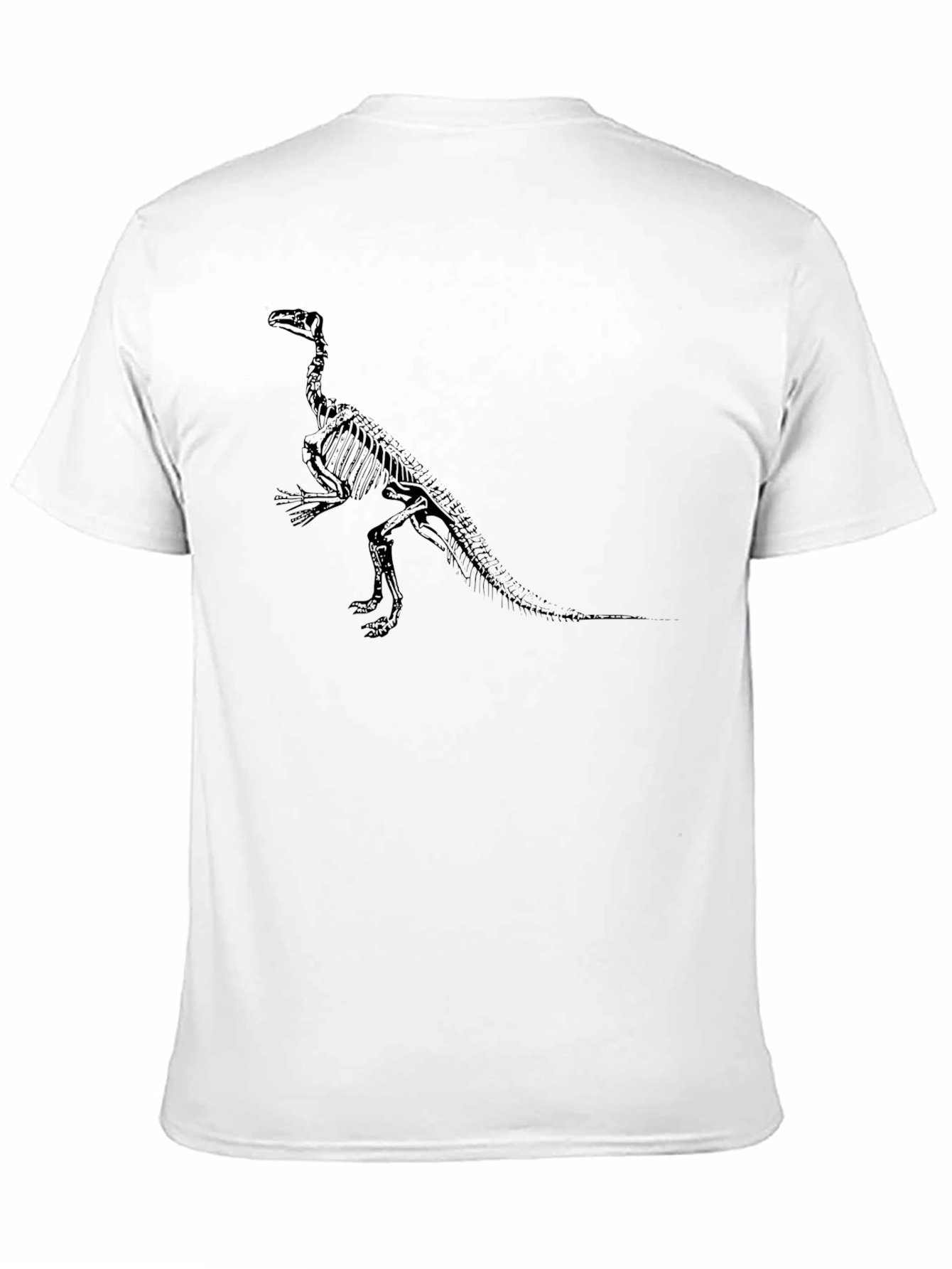 Dinosaur Skeleton Graphic Tee - Black
