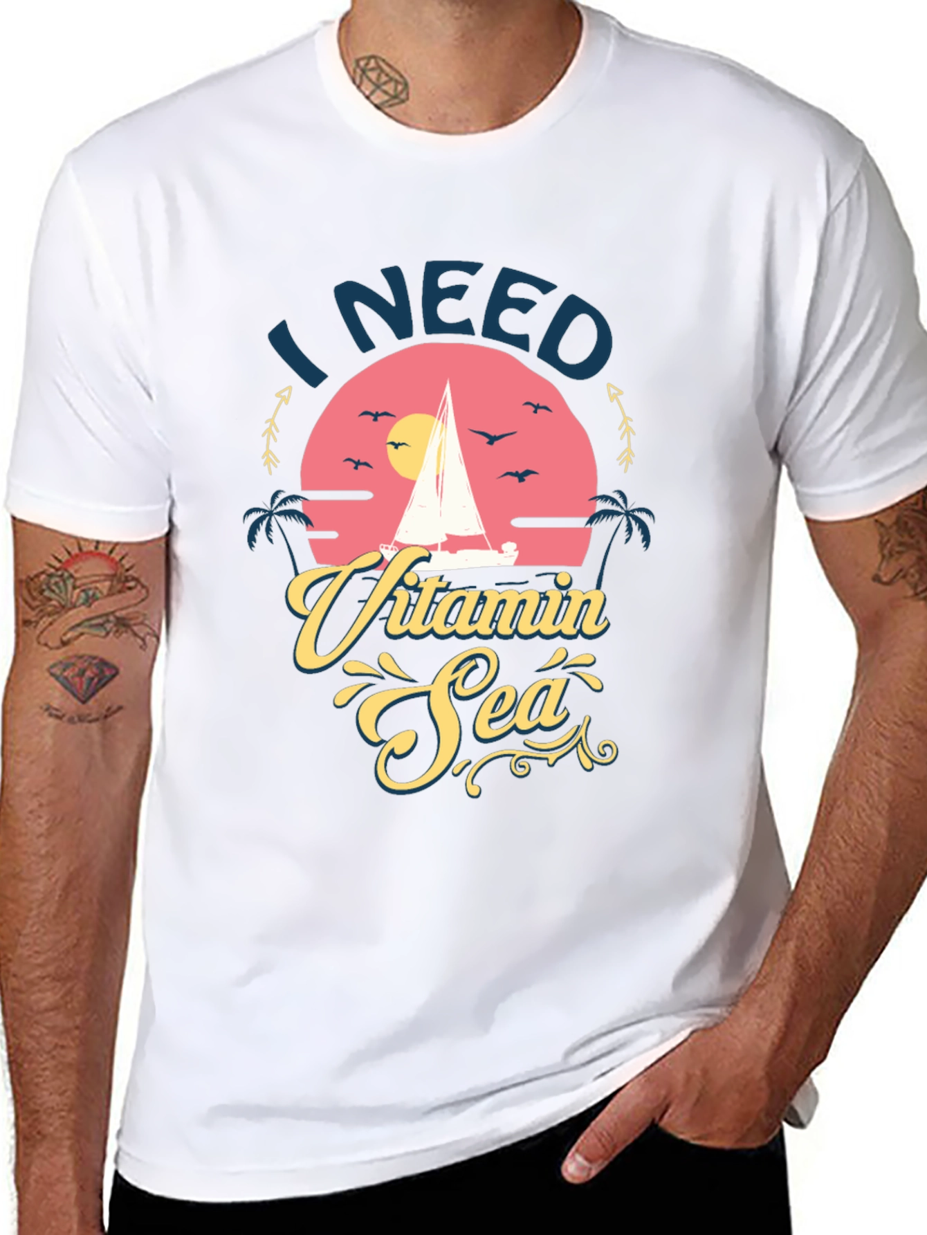 I Need Vitamin Sea Graphic T-Shirt