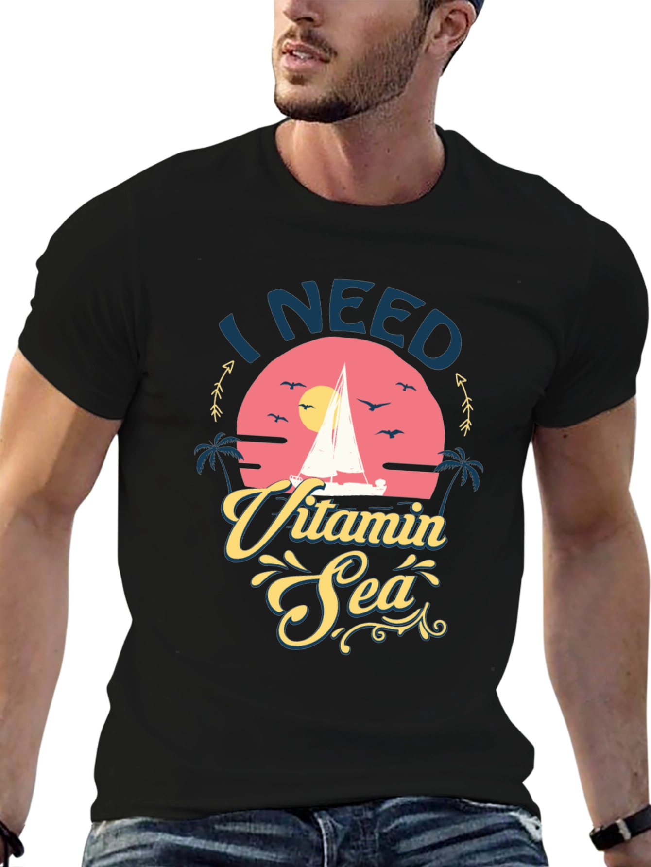 I Need Vitamin Sea Graphic T-Shirt