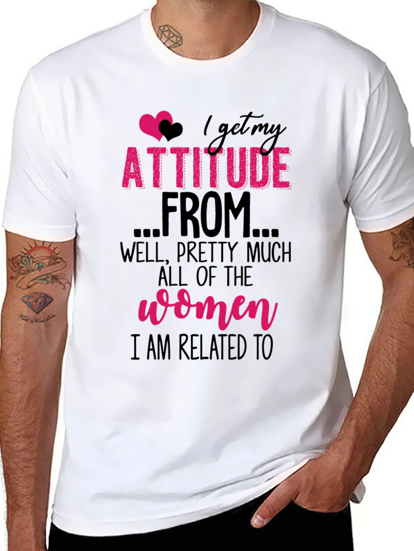 Attitude Women T-Shirt - Related To Women Tee