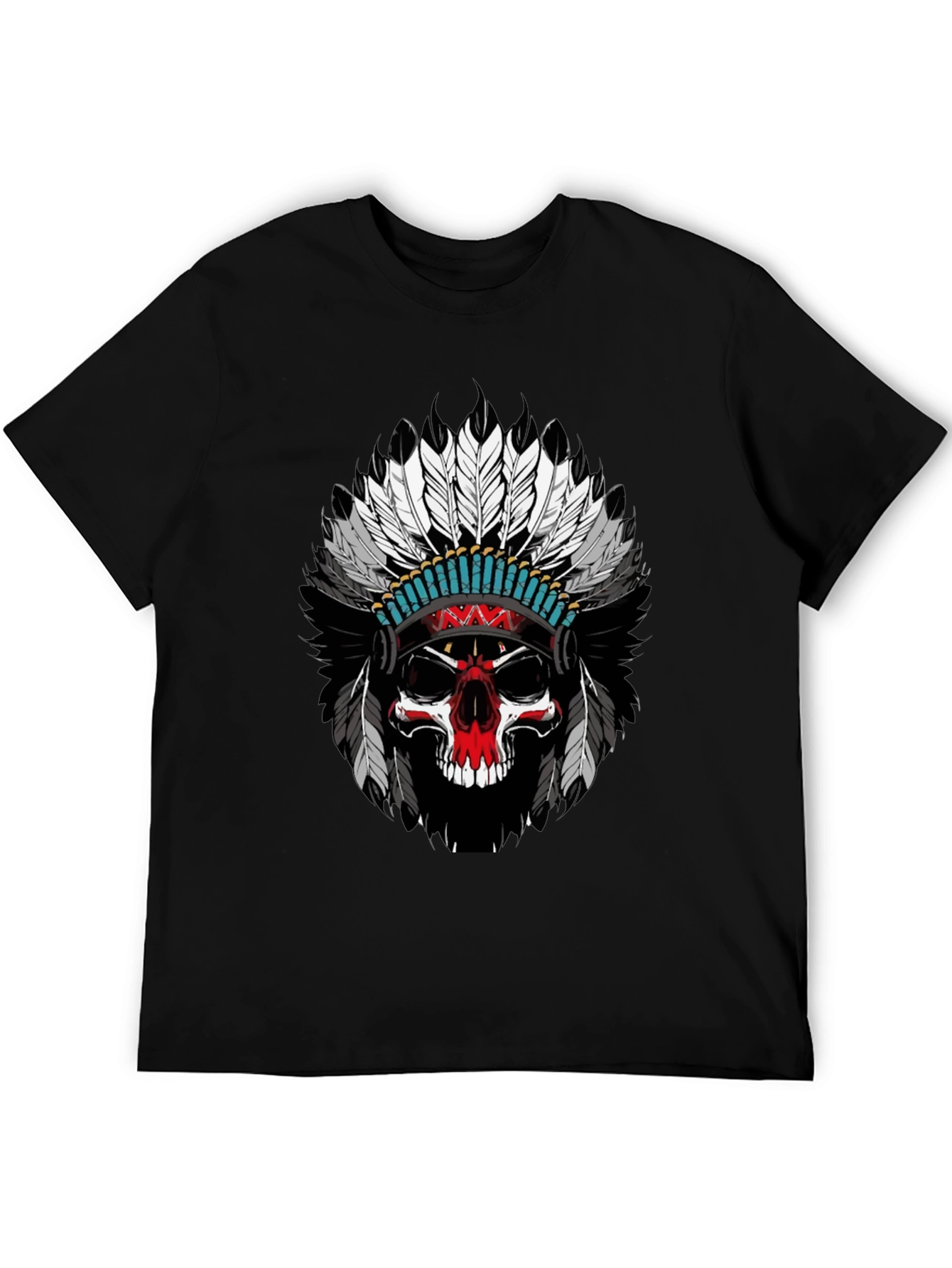 Skull Headdress Graphic T-Shirt