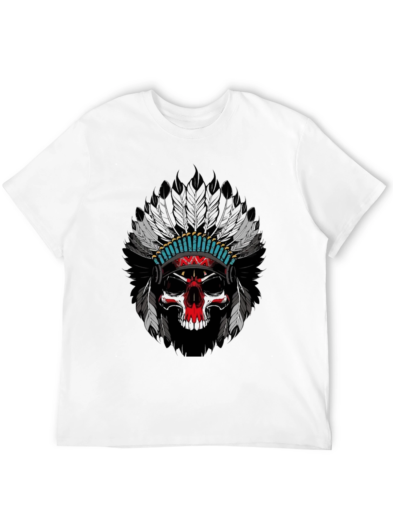 Skull Headdress Graphic T-Shirt