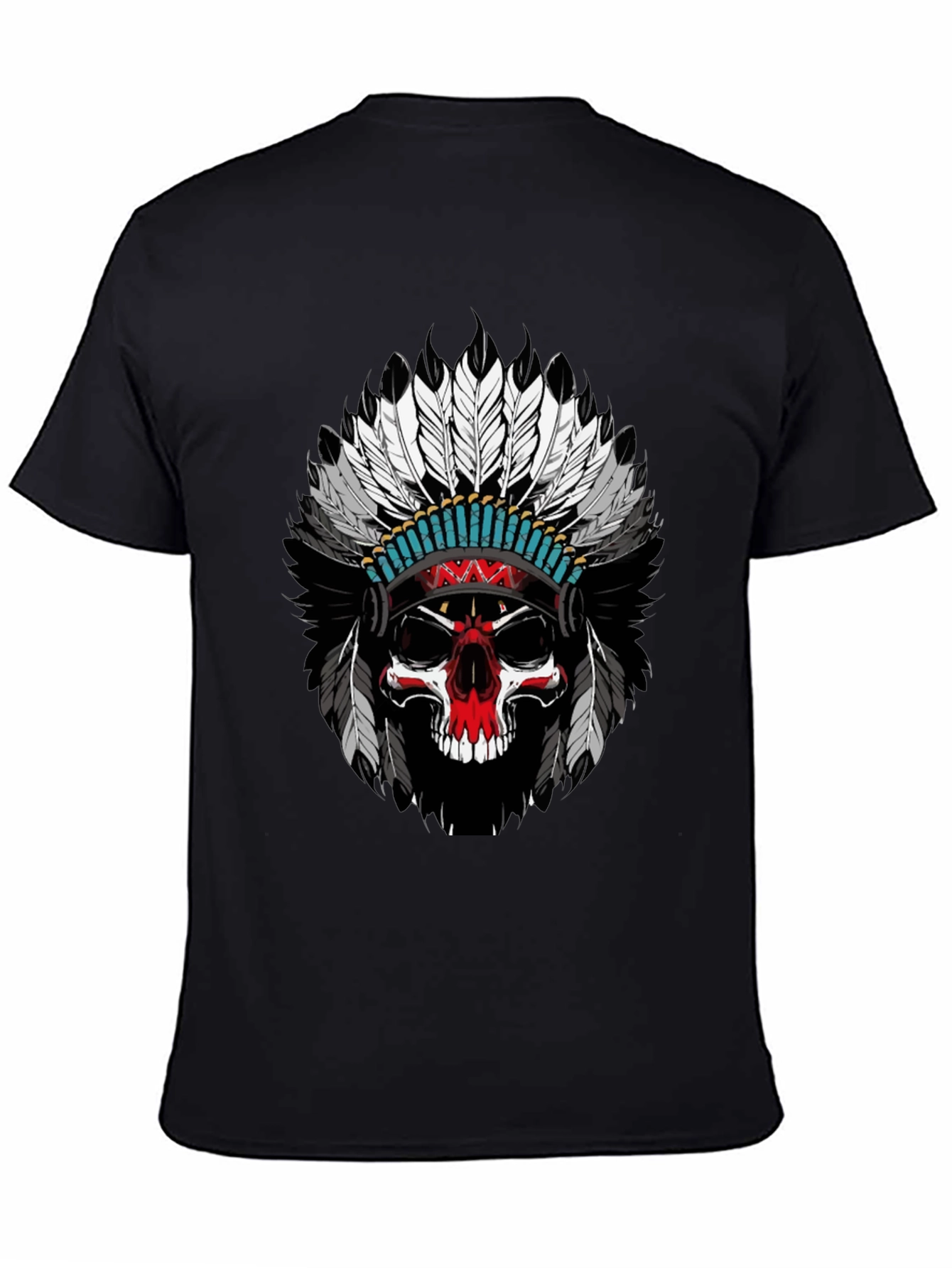 Skull Headdress Graphic T-Shirt