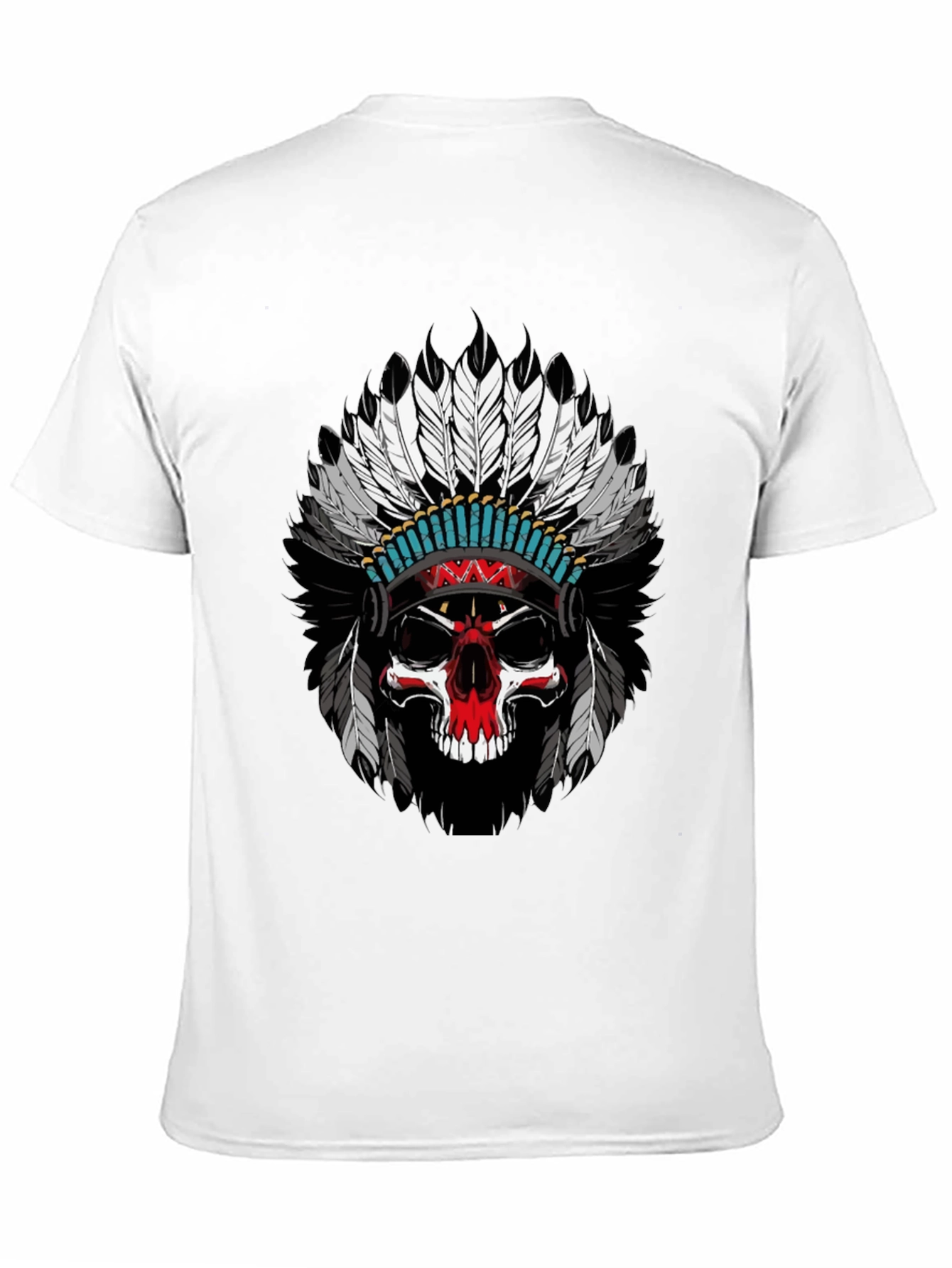 Skull Headdress Graphic T-Shirt