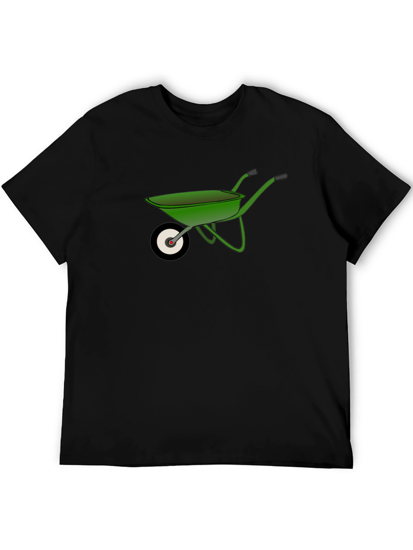 Wheelbarrow Graphic Tee - Black Cotton Comfort