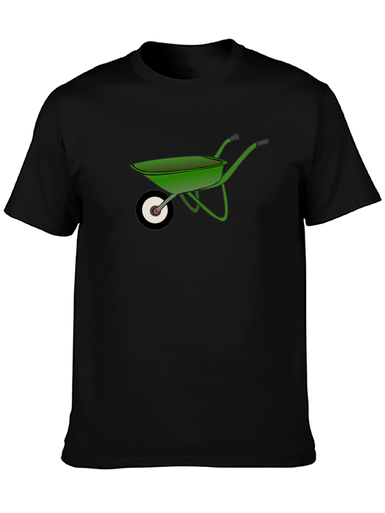 Wheelbarrow Graphic Tee - Black Cotton Comfort