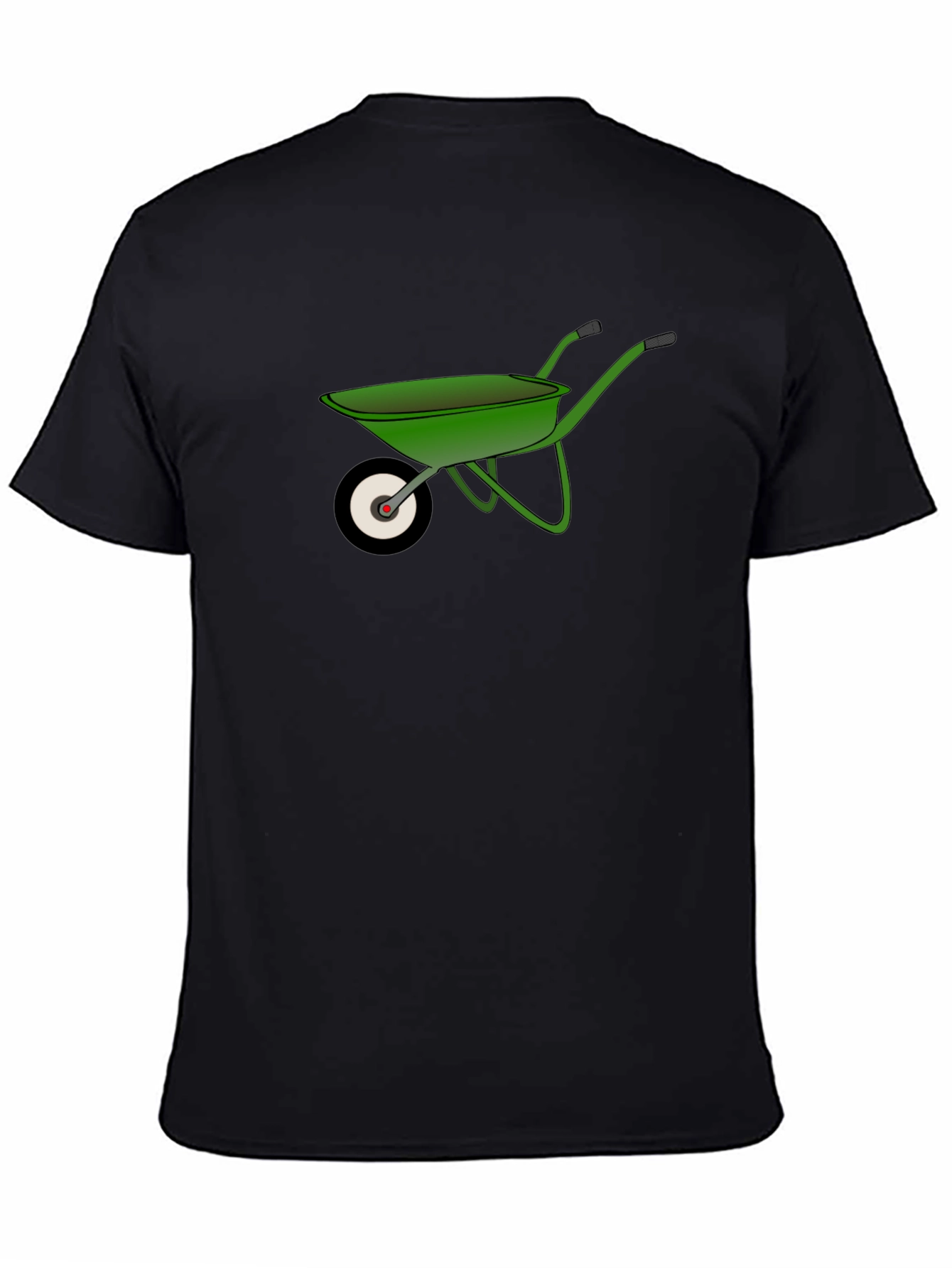 Wheelbarrow Graphic Tee - Black Cotton Comfort