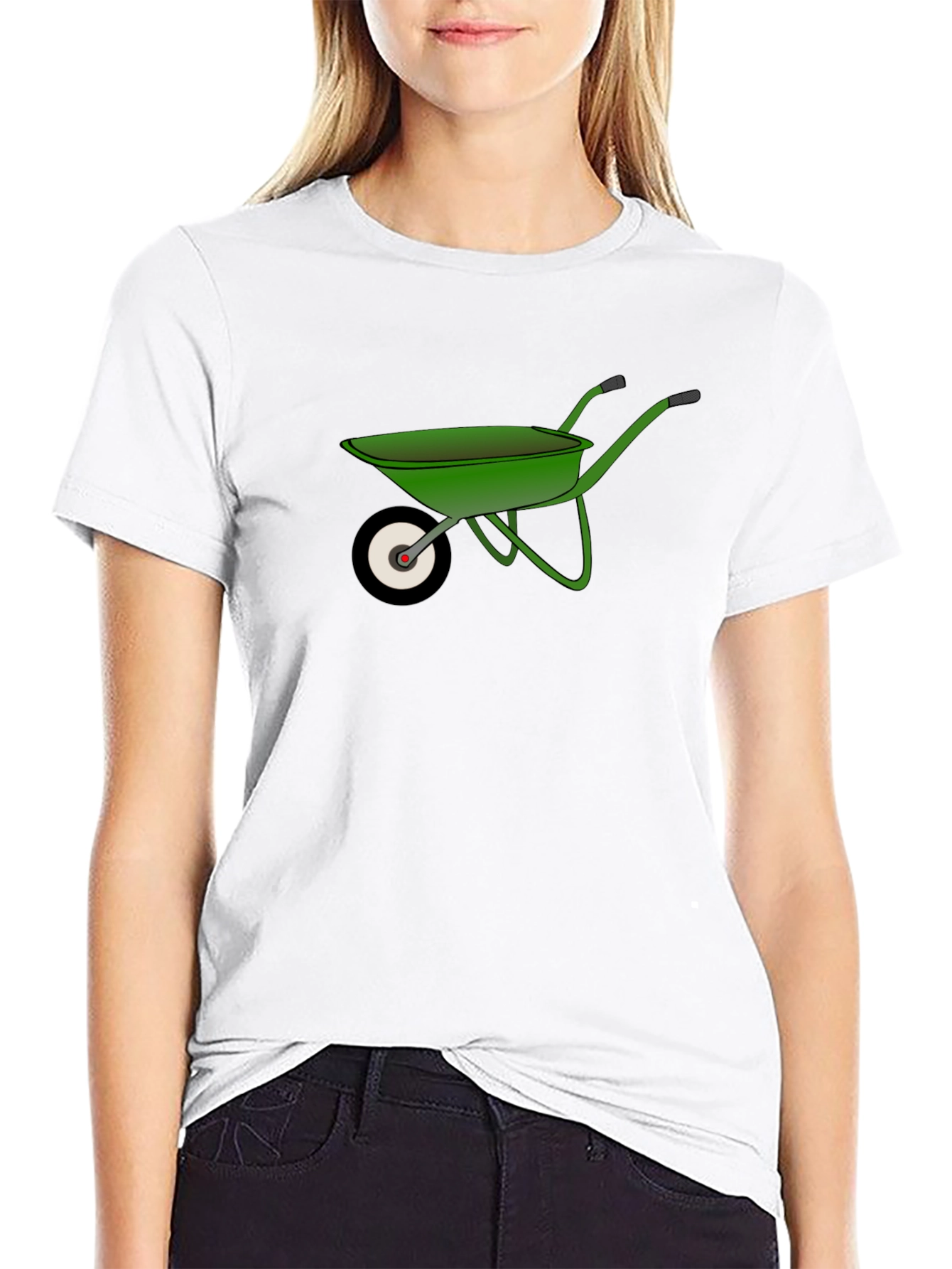 Wheelbarrow Graphic Tee - Black Cotton Comfort