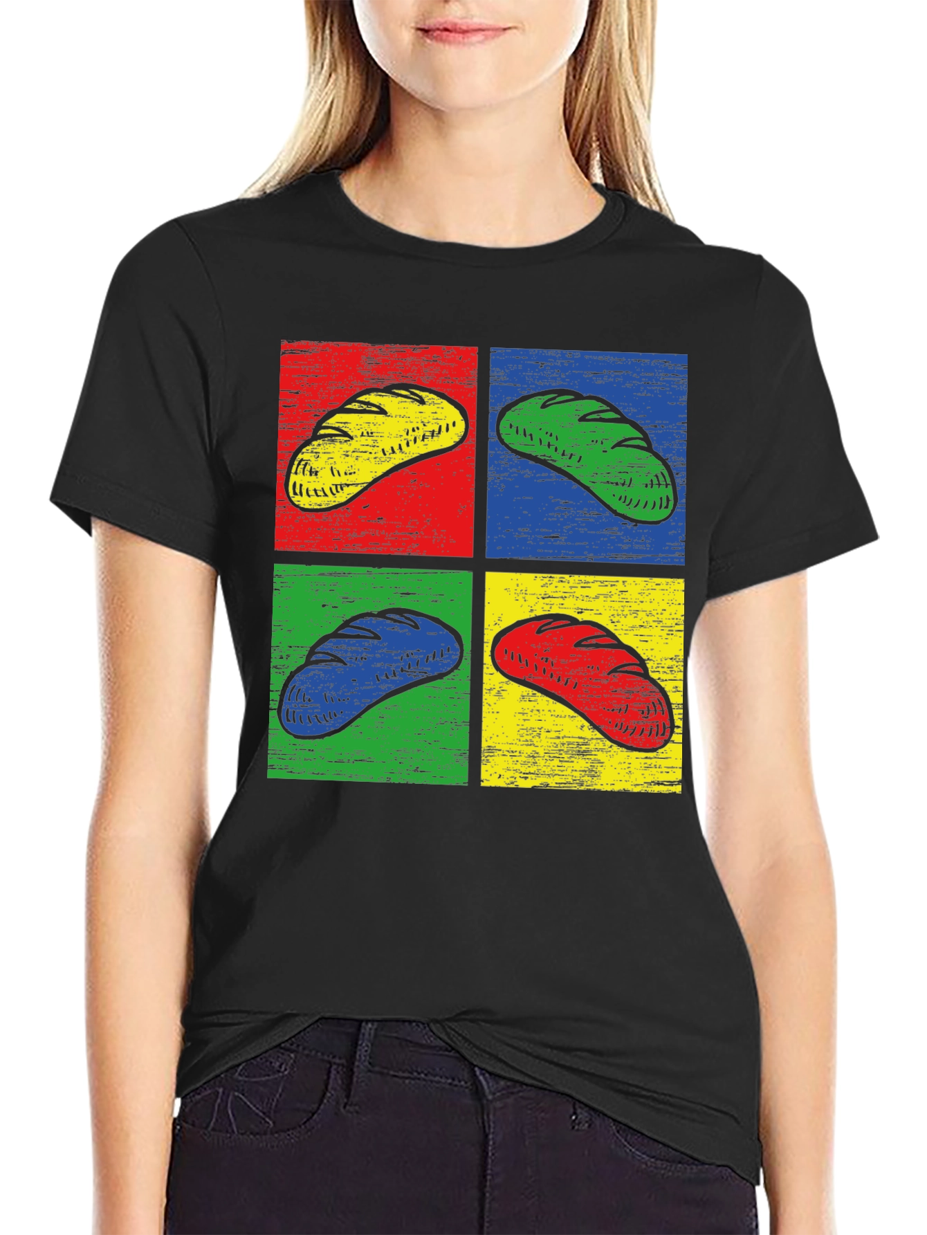 Pop Art Bread Graphic T-Shirt