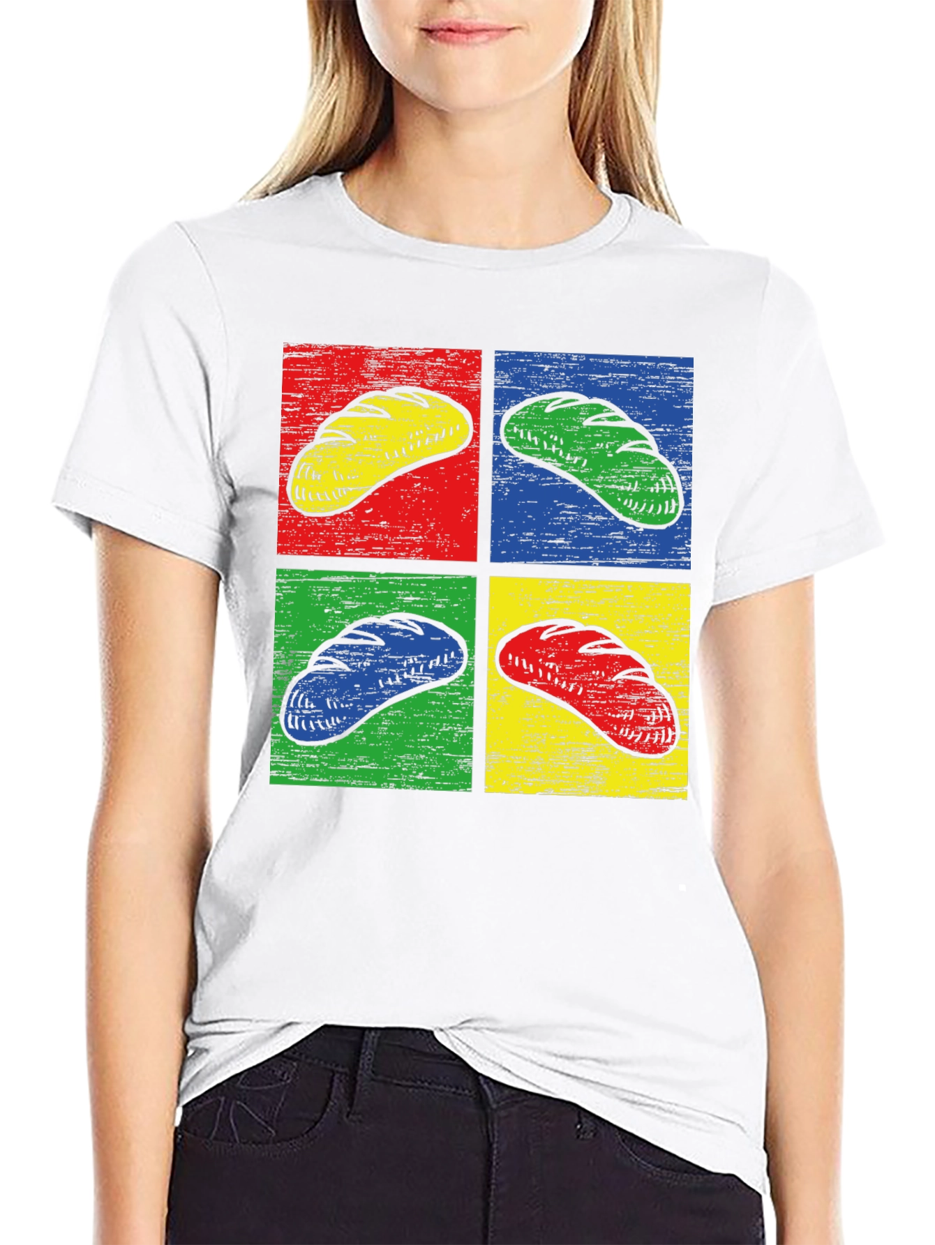 Pop Art Bread Graphic T-Shirt