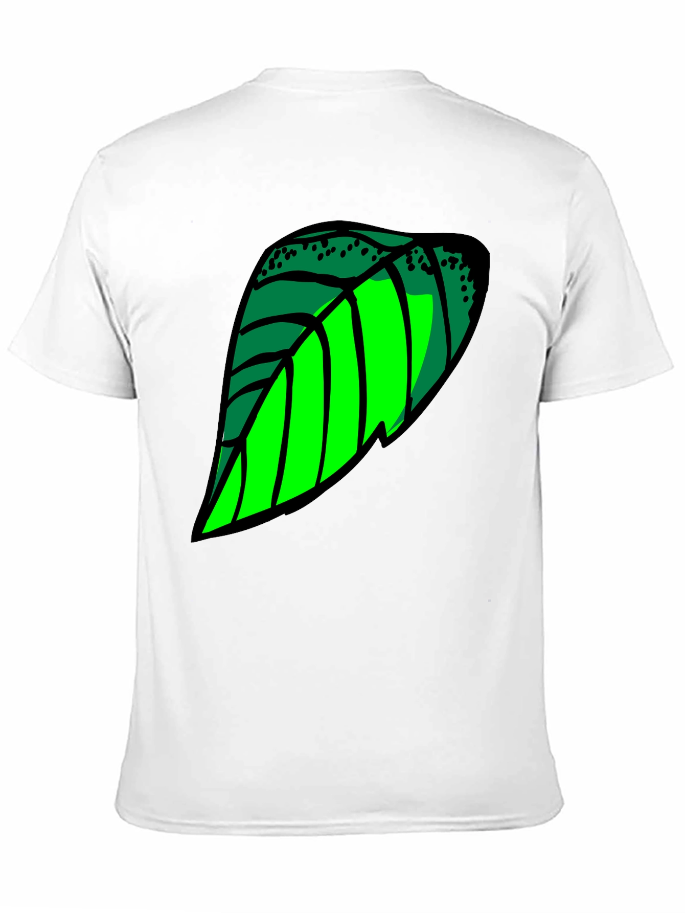 Leaf Graphic T-Shirt - Cool Green Design