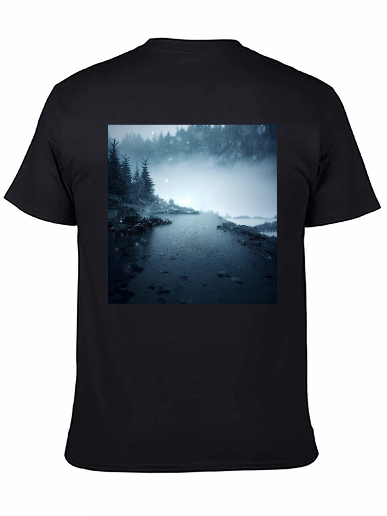 Winter Forest Road Graphic Tee