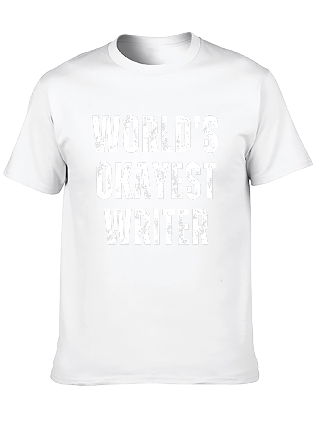 Worlds Okayest Writer T-Shirt Funny Novelty Tee