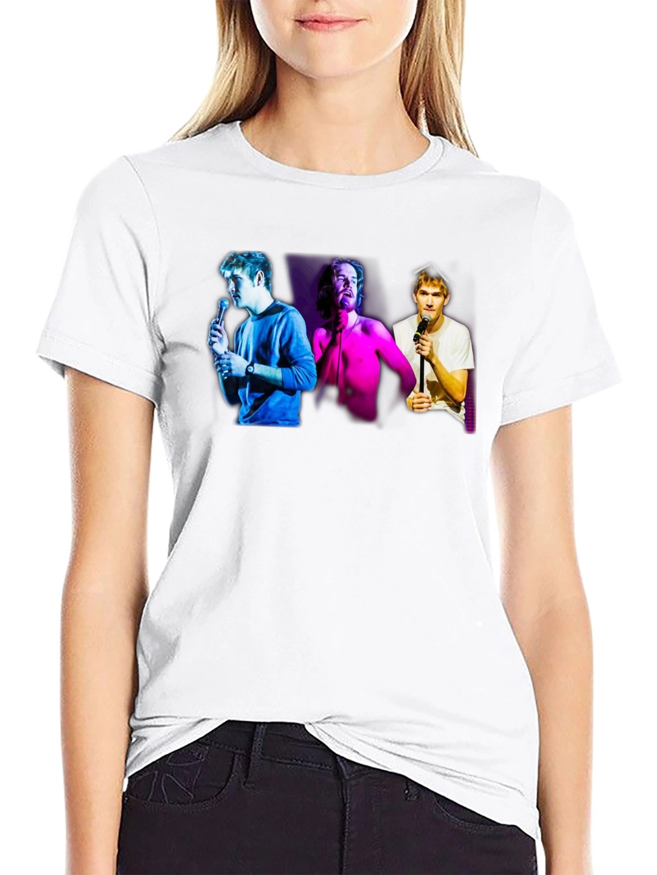 Comedy Trio Graphic T-Shirt - Black