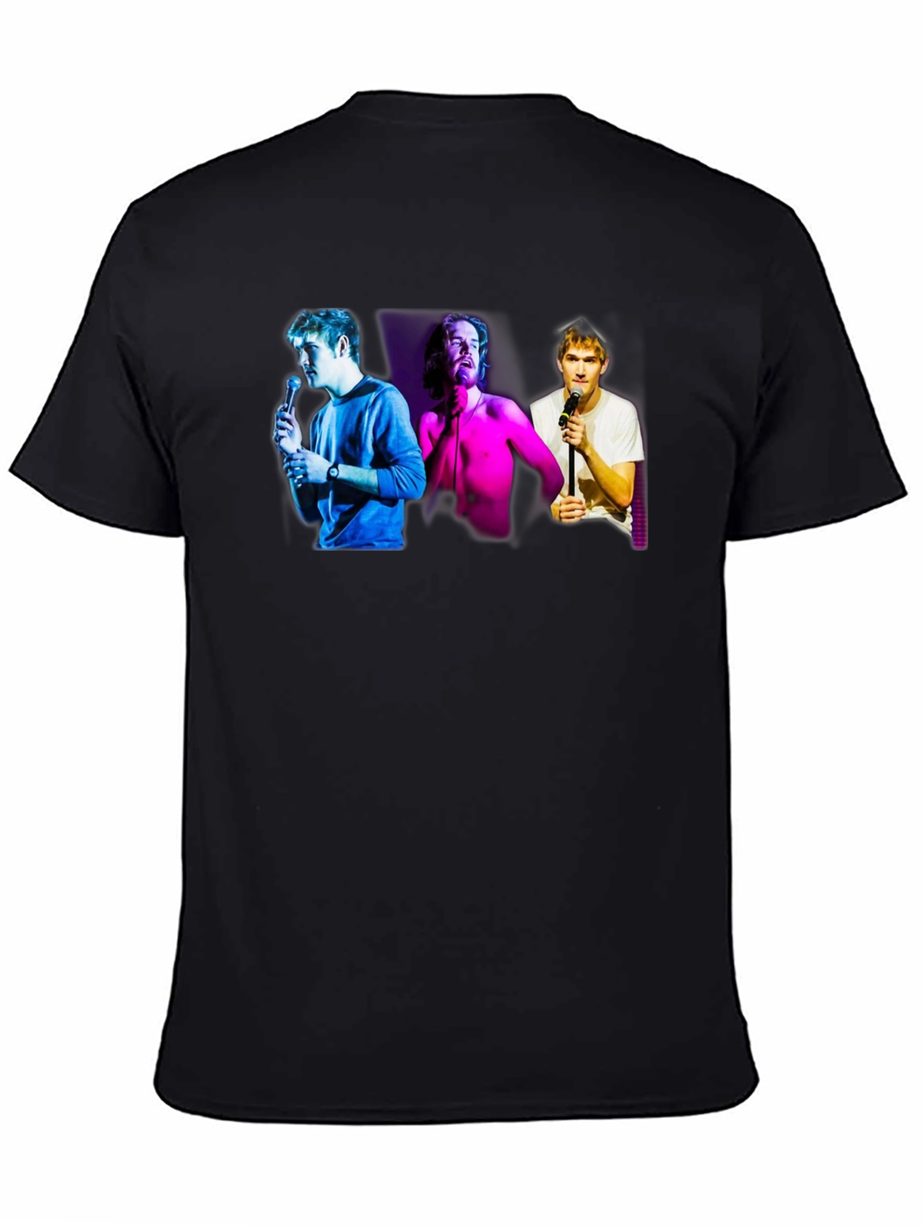 Comedy Trio Graphic T-Shirt - Black