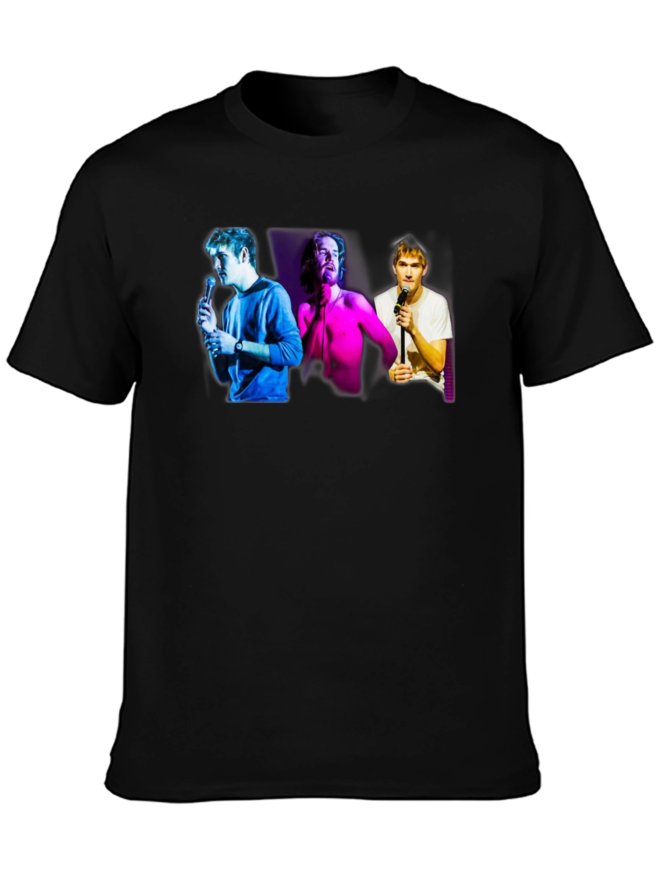 Comedy Trio Graphic T-Shirt - Black