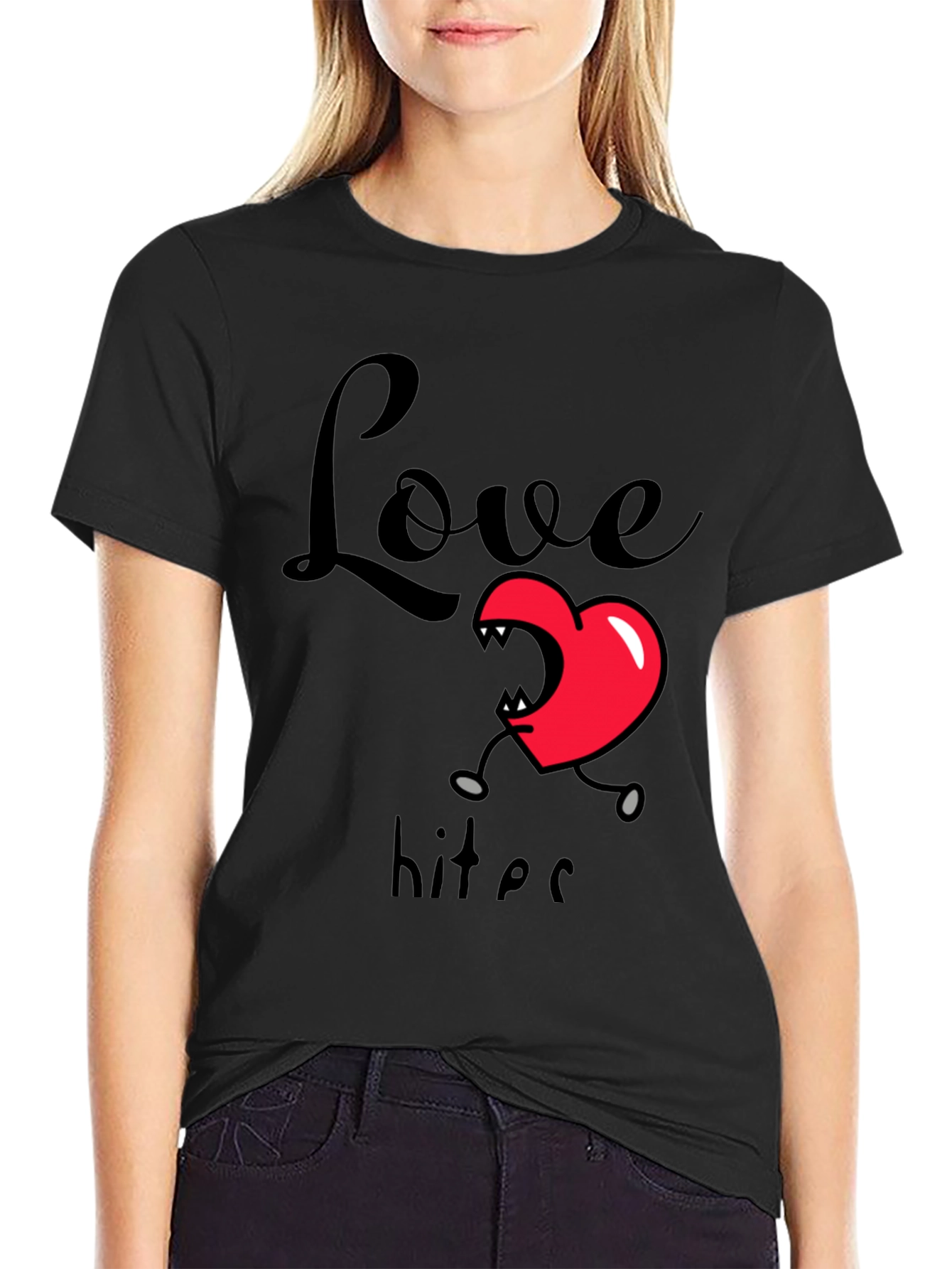 Love Bites Graphic T-Shirt - Black
