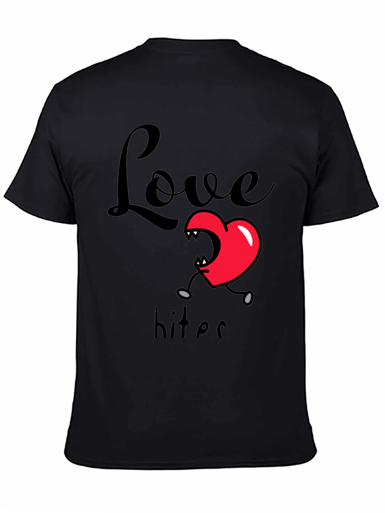 Love Bites Graphic T-Shirt - Black