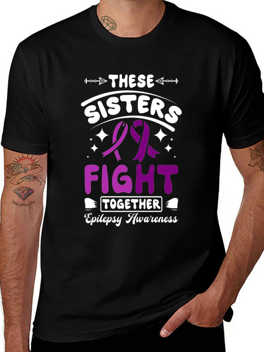 Epilepsy Awareness Sisters Fight Together T-Shirt