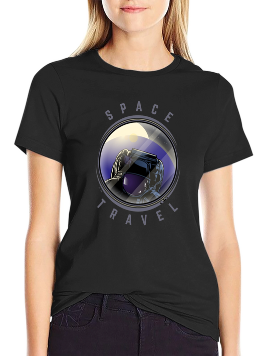 Space Travel Astronaut Graphic T-Shirt