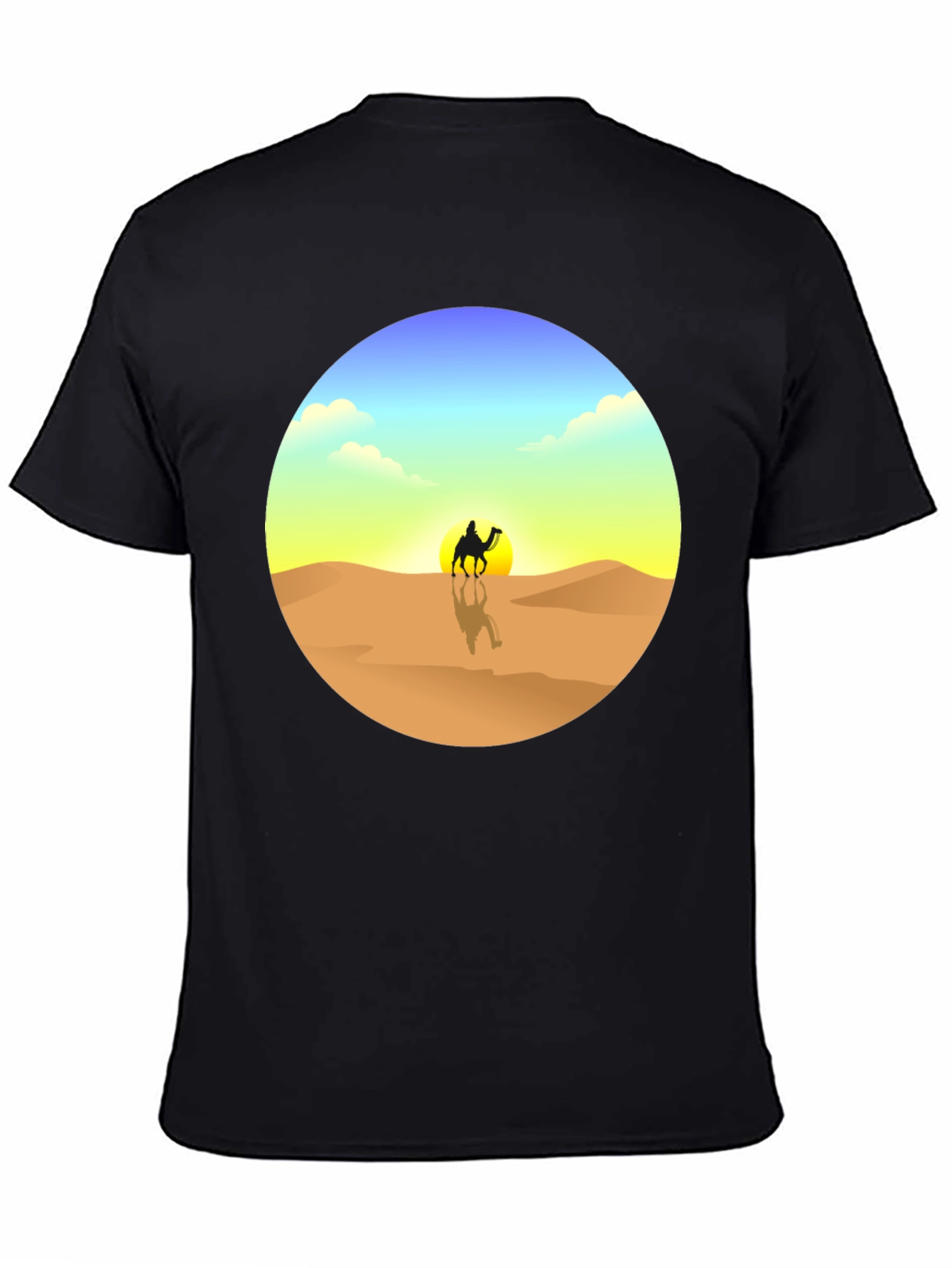 Desert Mirage T-Shirt - Black Graphic Tee