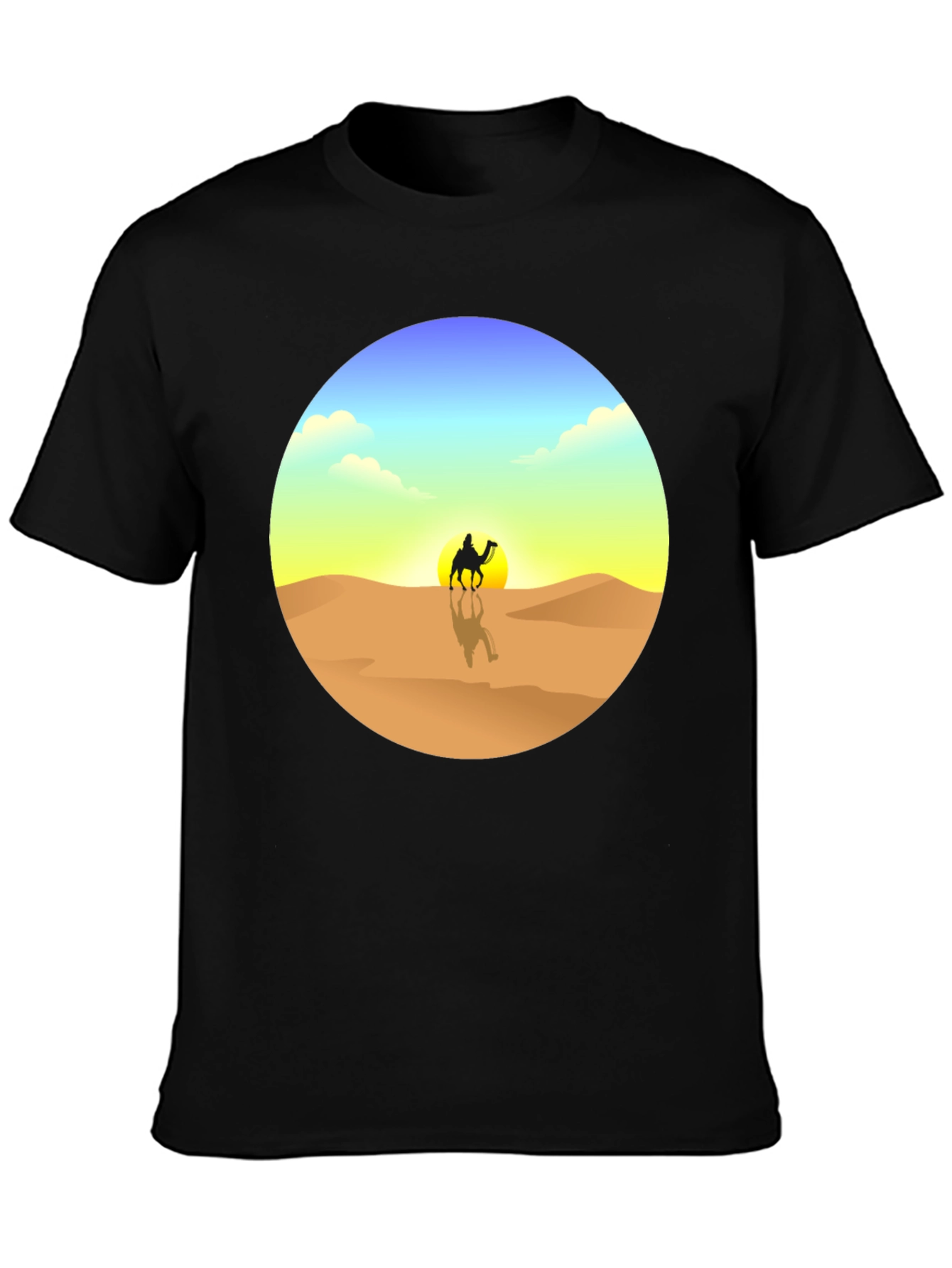 Desert Mirage T-Shirt - Black Graphic Tee