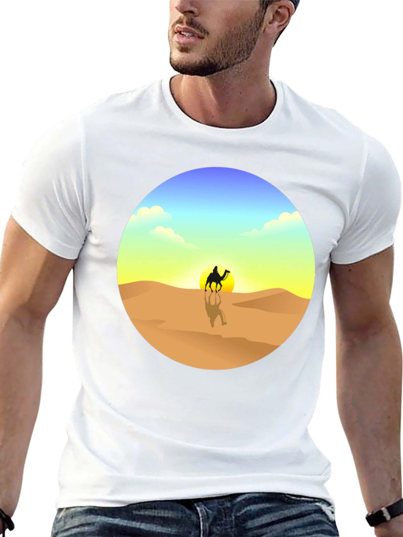 Desert Mirage T-Shirt - Black Graphic Tee