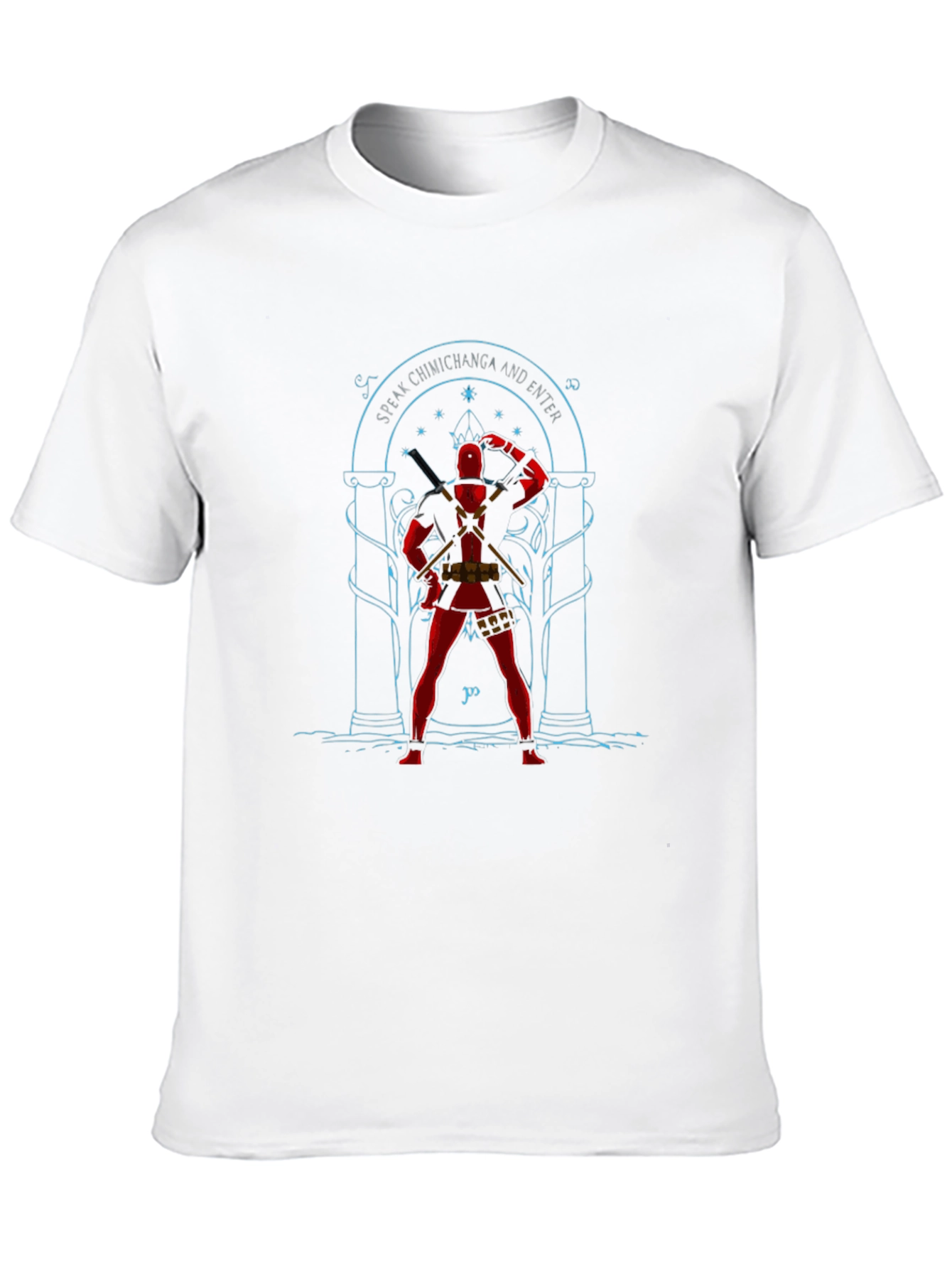 Speak Chimichanga Deadpool Black T-Shirt