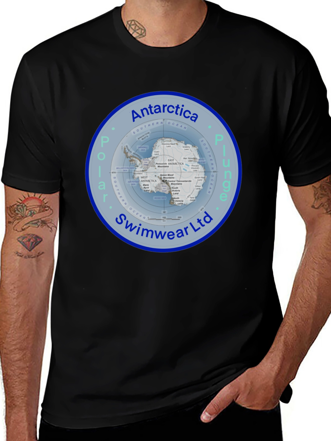 Antarctica Polar Plunge Swimwear T-Shirt