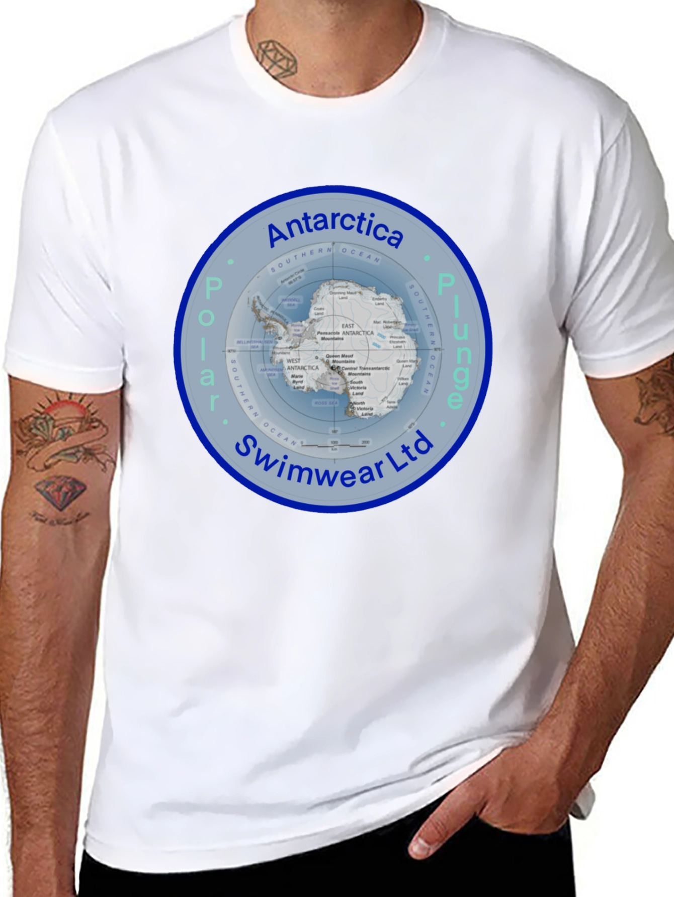 Antarctica Polar Plunge Swimwear T-Shirt