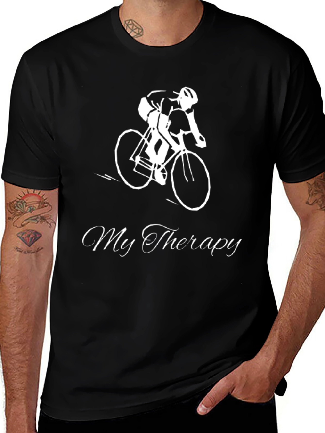 Cycling Therapy T-Shirt - Black