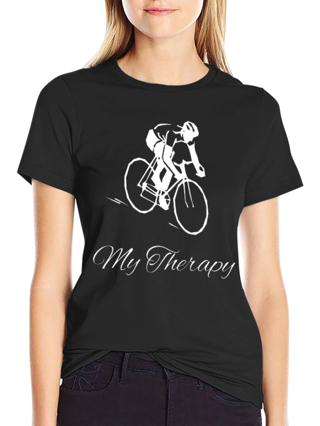 Cycling Therapy T-Shirt - Black