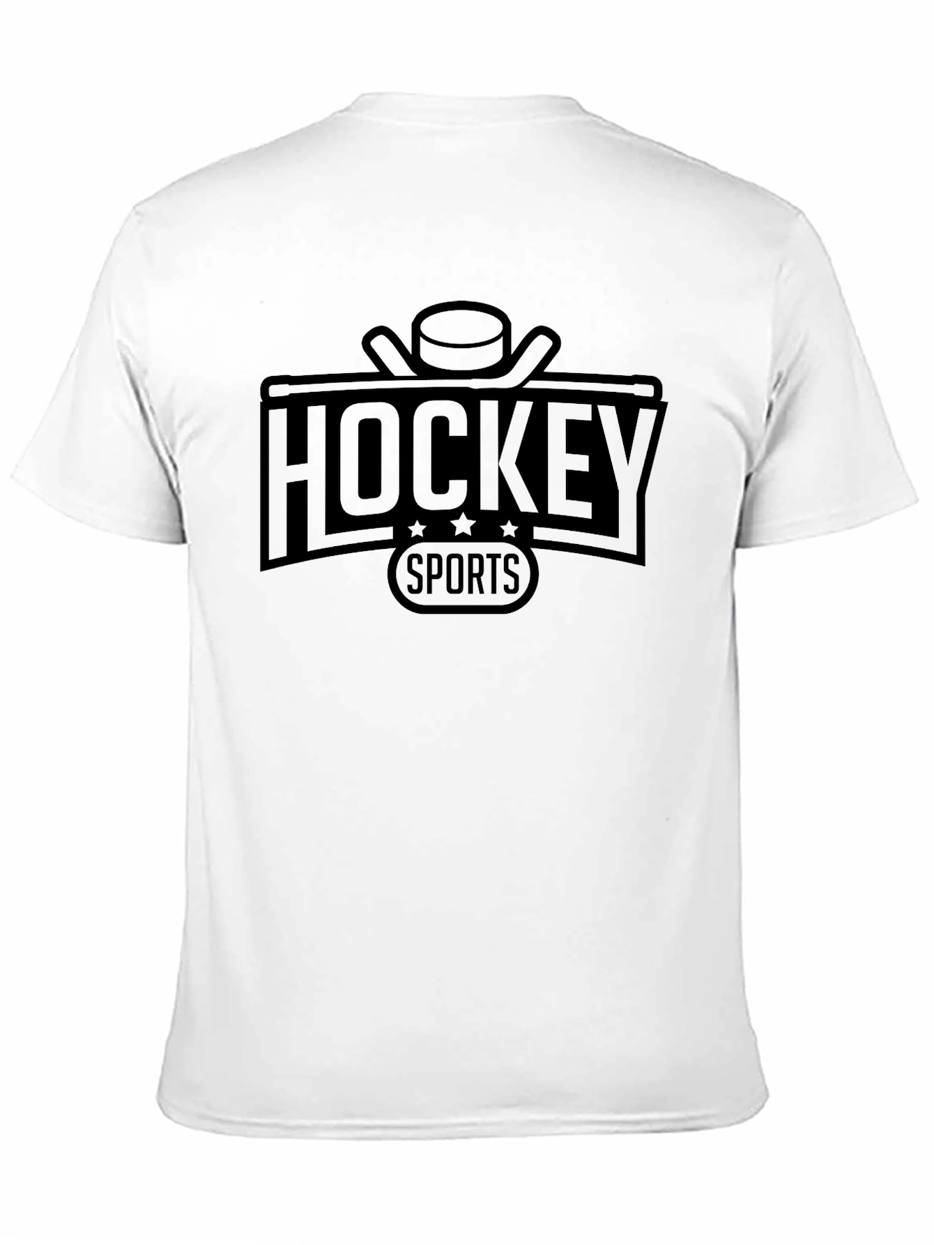 Hockey Sports Graphic Tee - Stylish Black T-Shirt