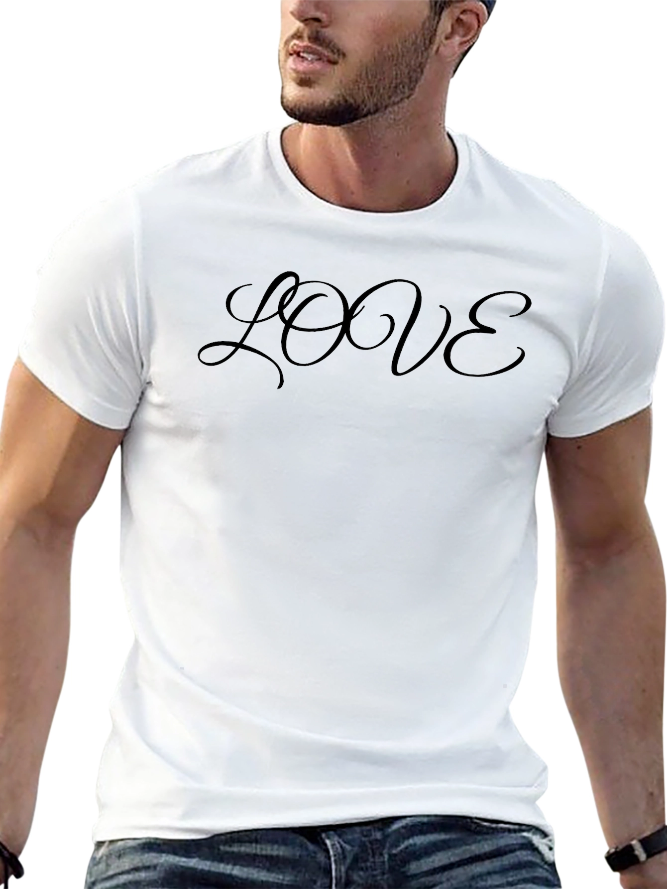 Love Script T-Shirt - Stylish Casual Wear