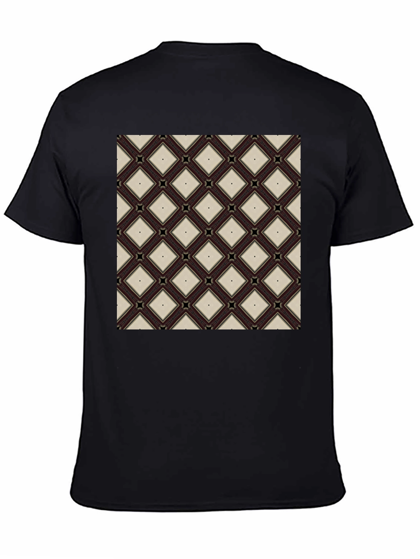 Diamond Pattern Tee - Modern Geometric Design