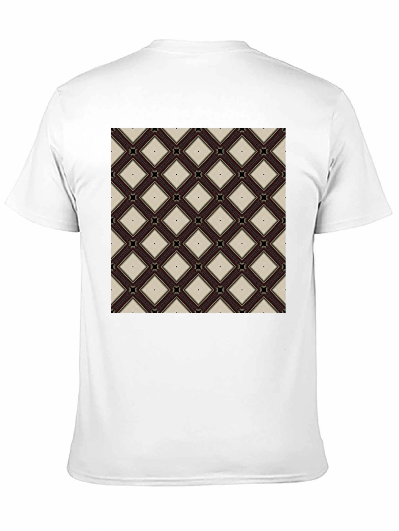 Diamond Pattern Tee - Modern Geometric Design