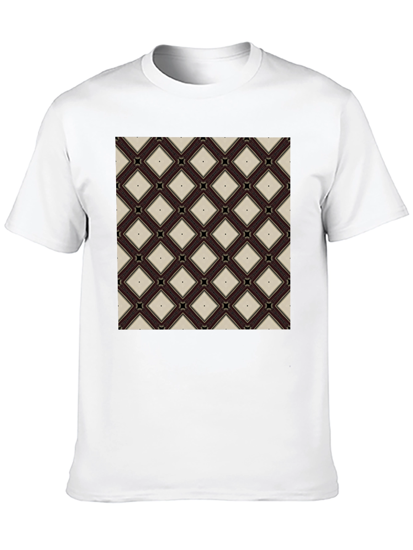 Diamond Pattern Tee - Modern Geometric Design