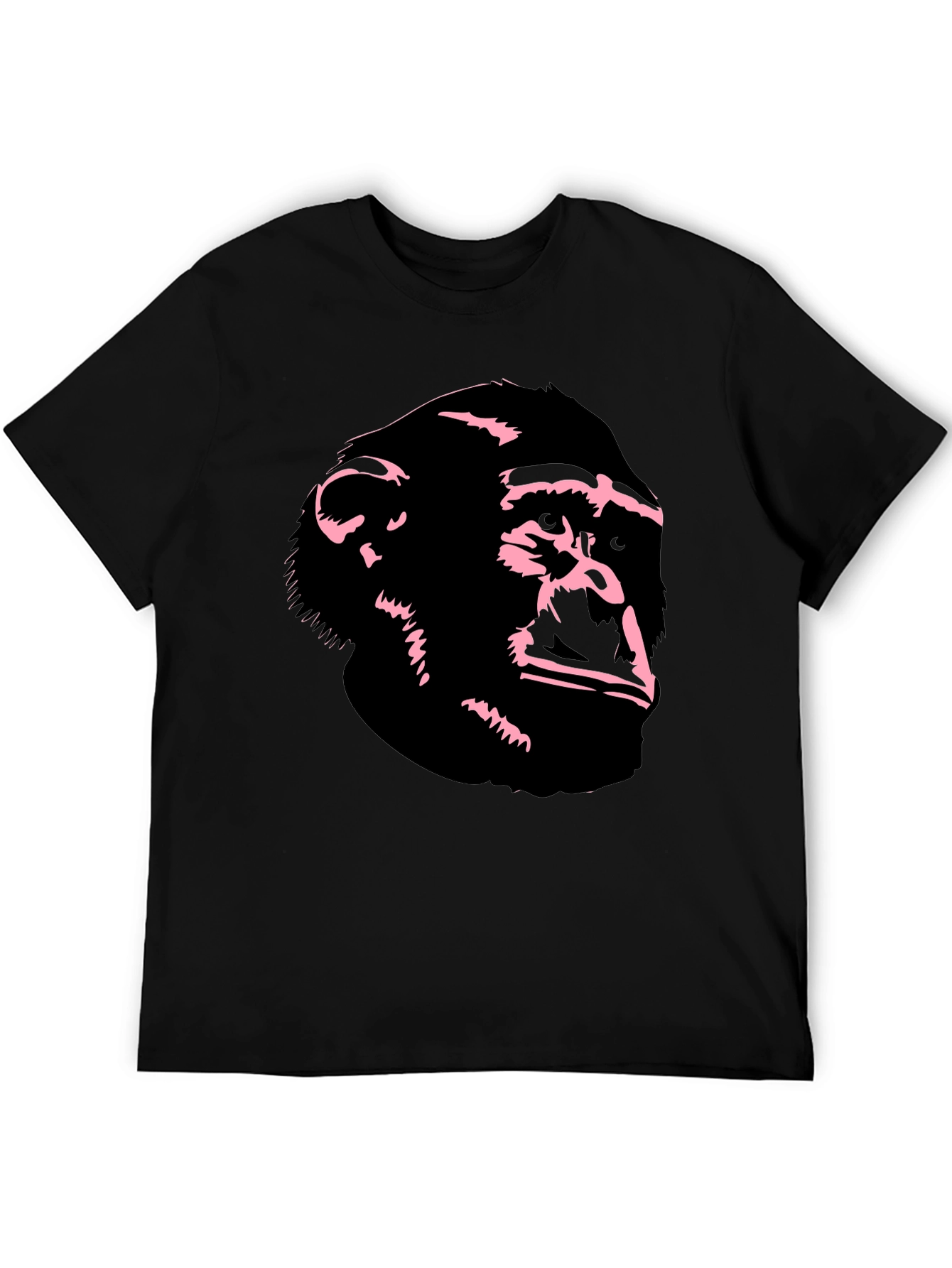 Chimpanzee Graphic T-Shirt - Cool Black Ape Tee