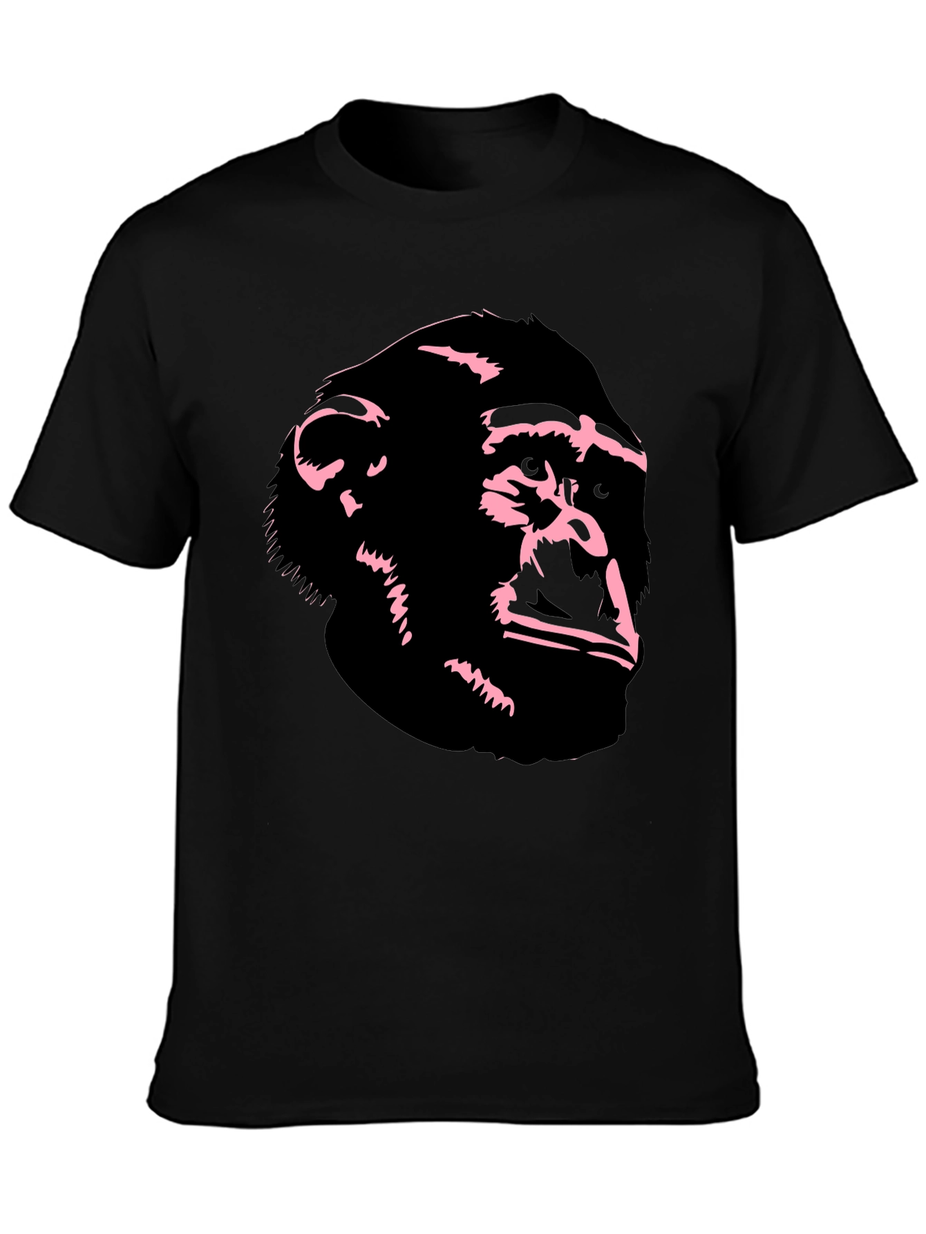 Chimpanzee Graphic T-Shirt - Cool Black Ape Tee