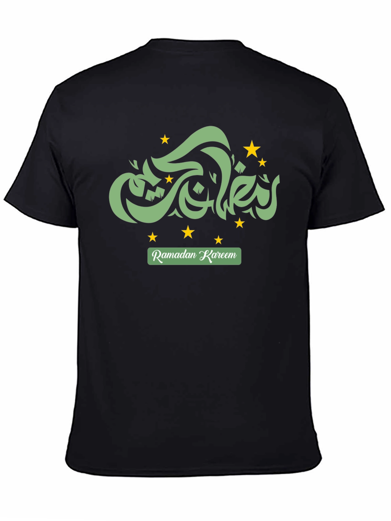 Ramadan Kareem Graphic Tee - Black Cotton T-Shirt