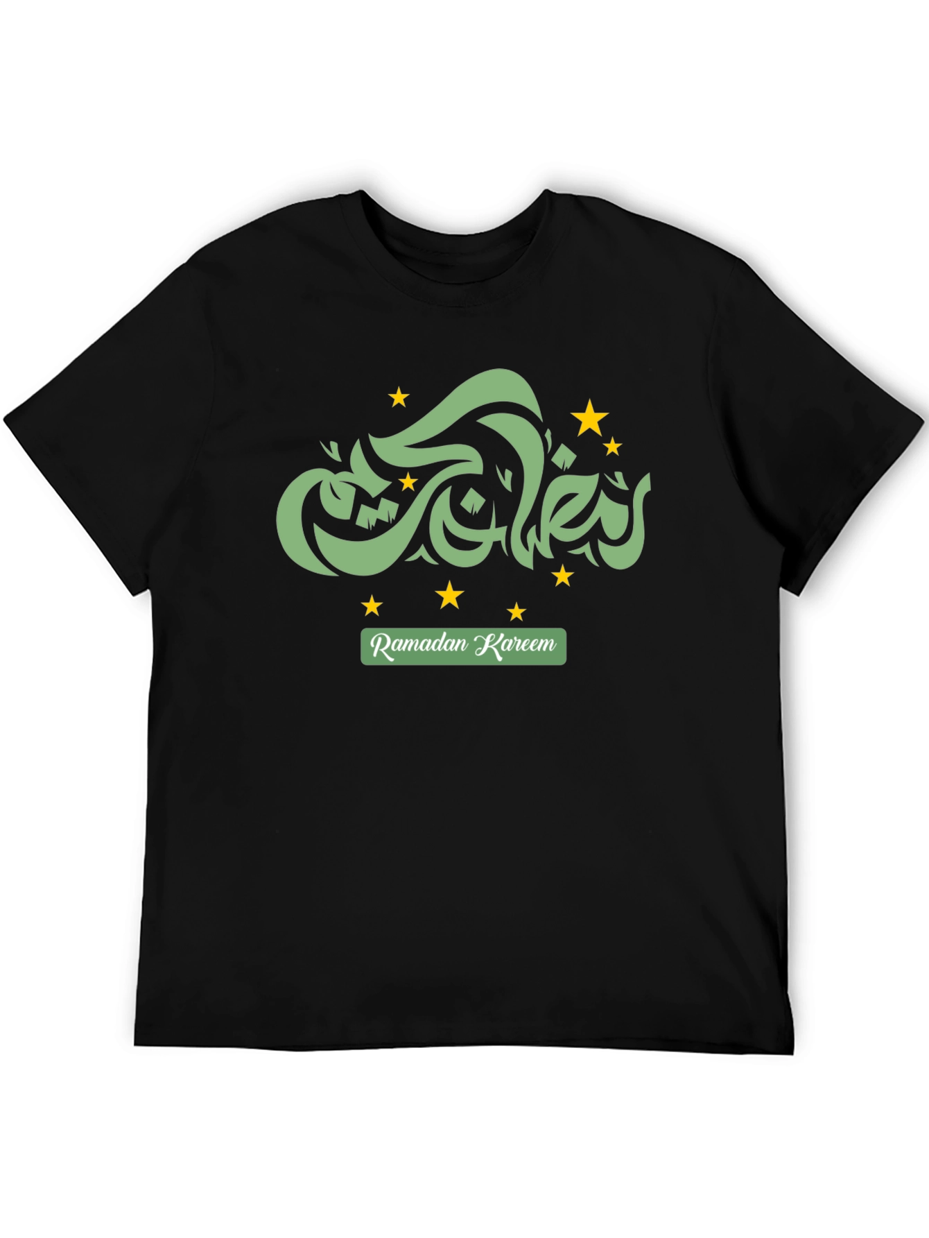 Ramadan Kareem Graphic Tee - Black Cotton T-Shirt