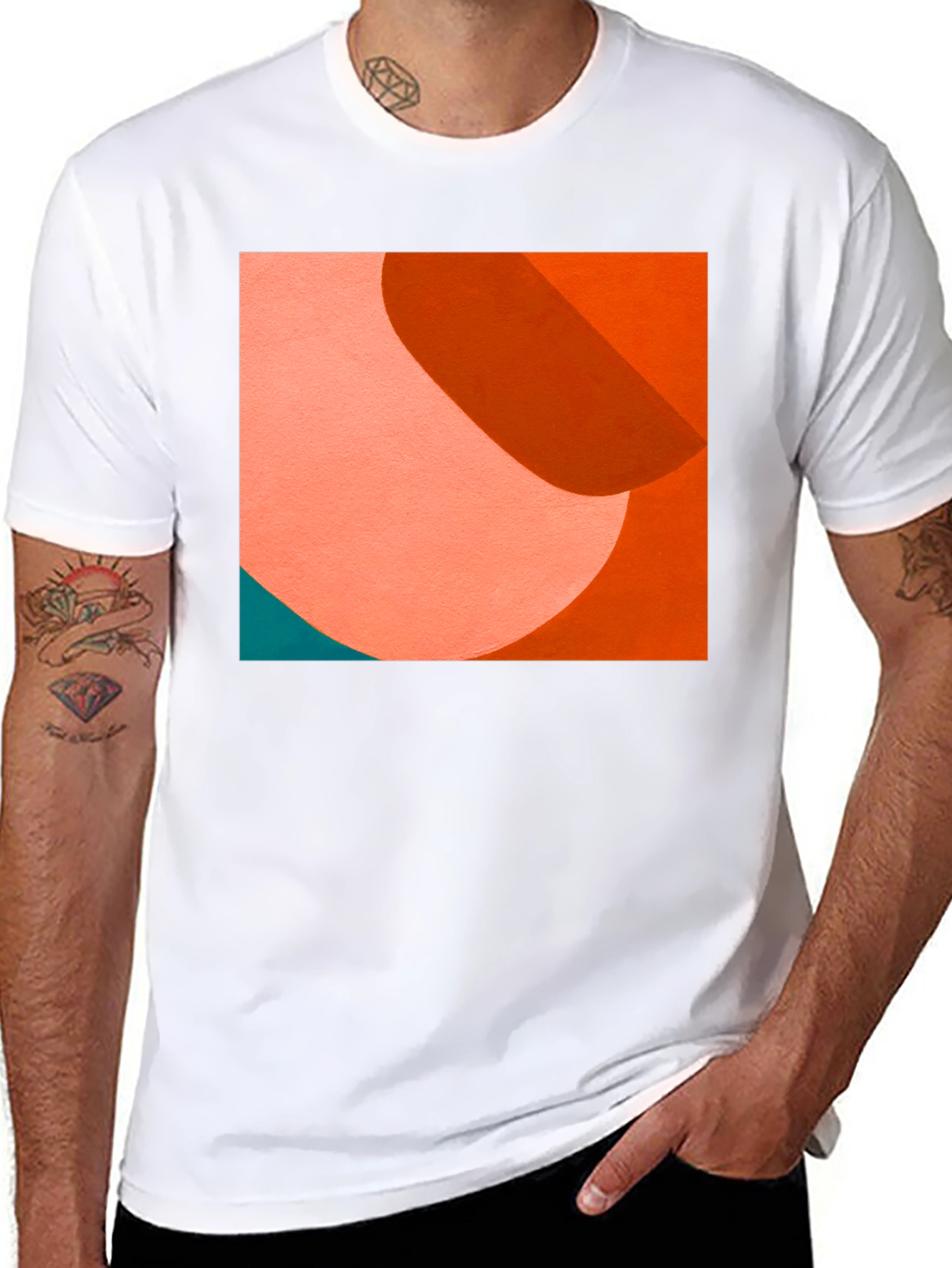 Modern Art Graphic Tee - Abstract Black T-Shirt