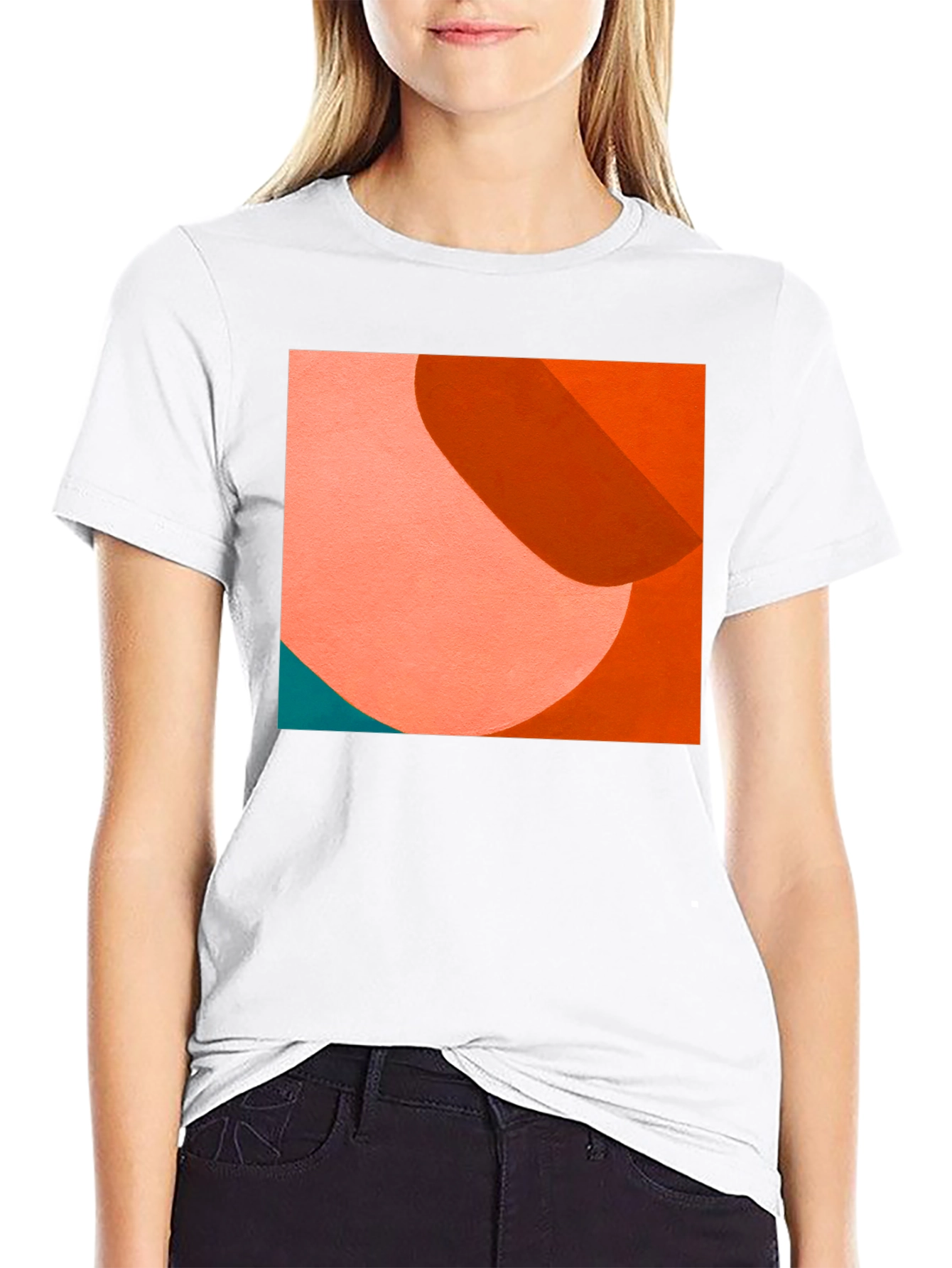 Modern Art Graphic Tee - Abstract Black T-Shirt
