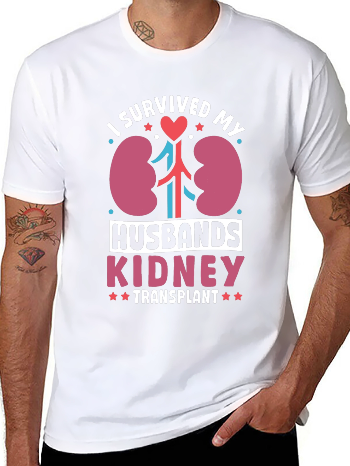I Survived My Husbands Kidney Transplant T-Shirt