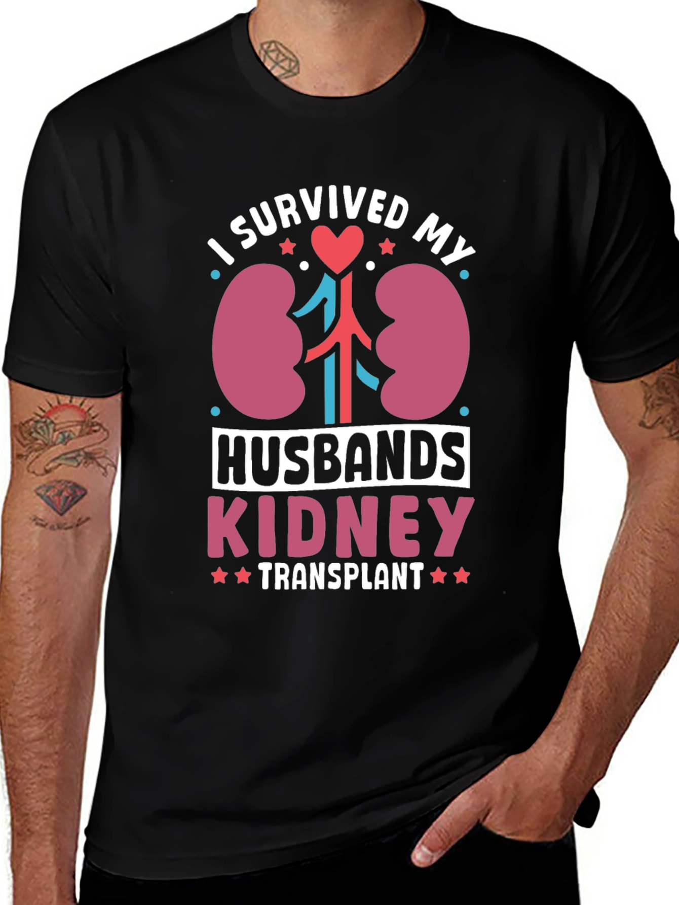 I Survived My Husbands Kidney Transplant T-Shirt