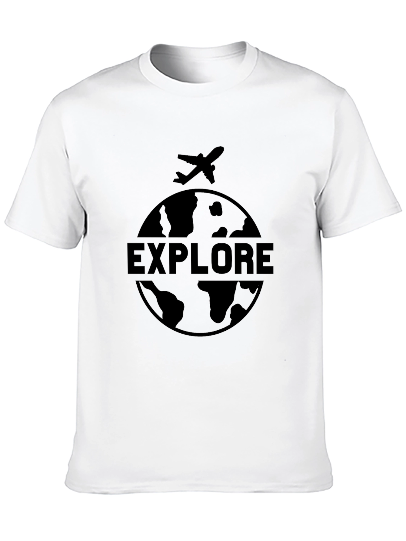 Explore Globe Graphic Tee - Black
