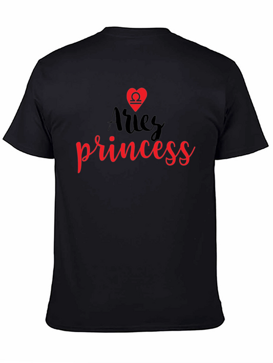 Aries Princess Graphic Tee - Zodiac Shirt