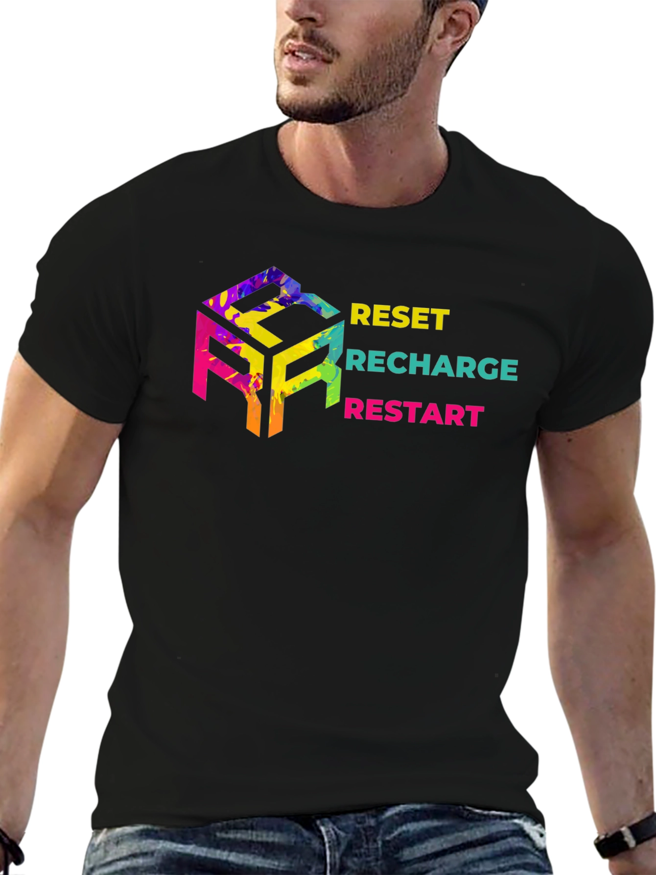Reset Recharge Restart Graphic Tee